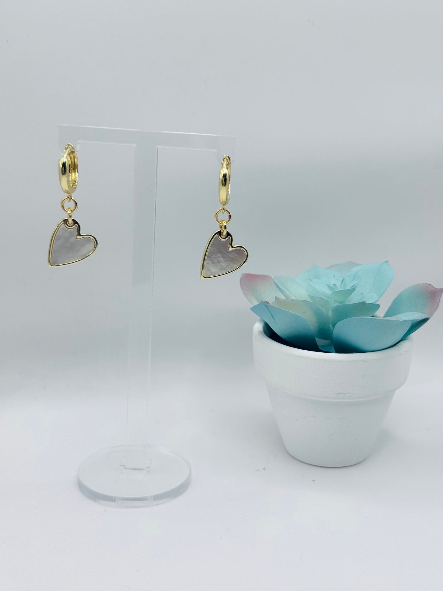 Golden heart drop ER G0015
