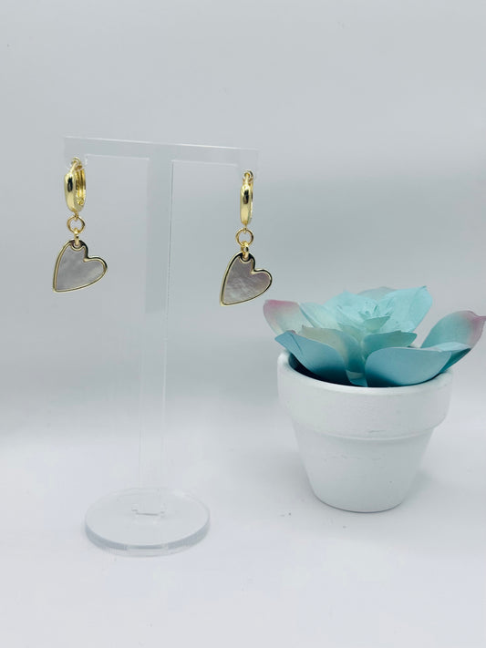 Golden heart drop ER G0015
