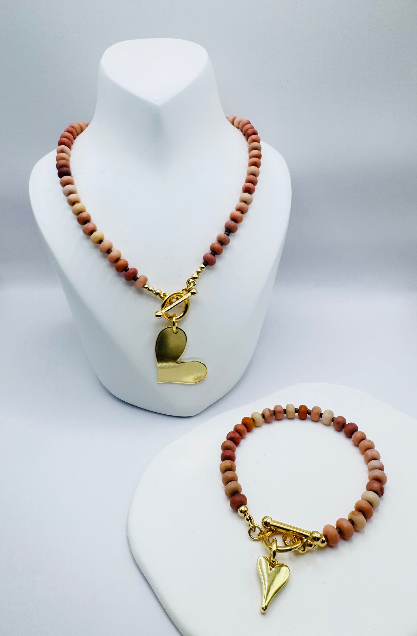Golden Blush heart Set NS003